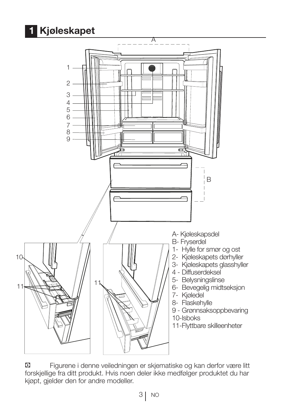 1kjøleskapet | Blomberg KFD 9950 X A+ User Manual | Page 176 / 372