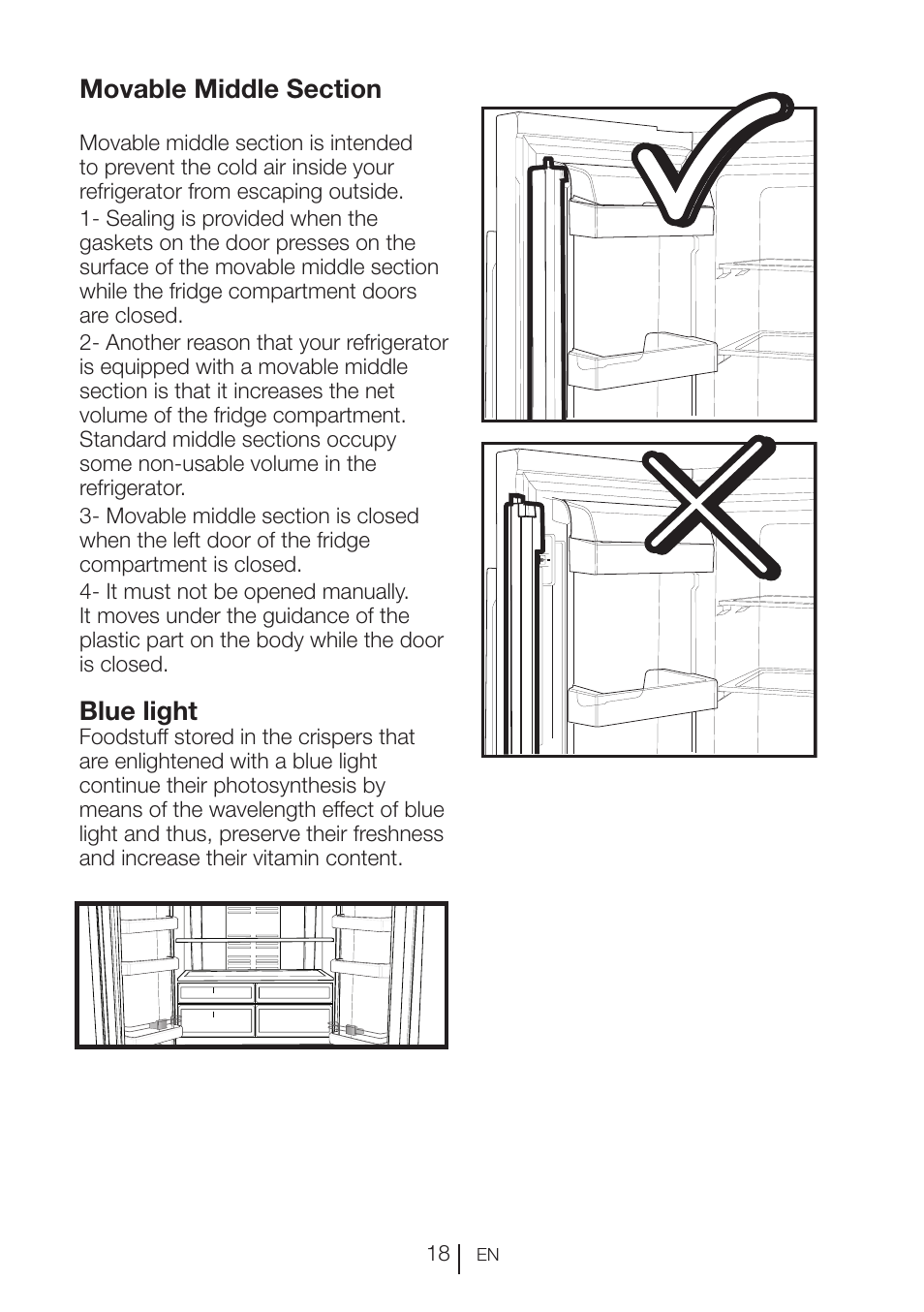 Blue light | Blomberg KFD 9950 X A+ User Manual | Page 19 / 372
