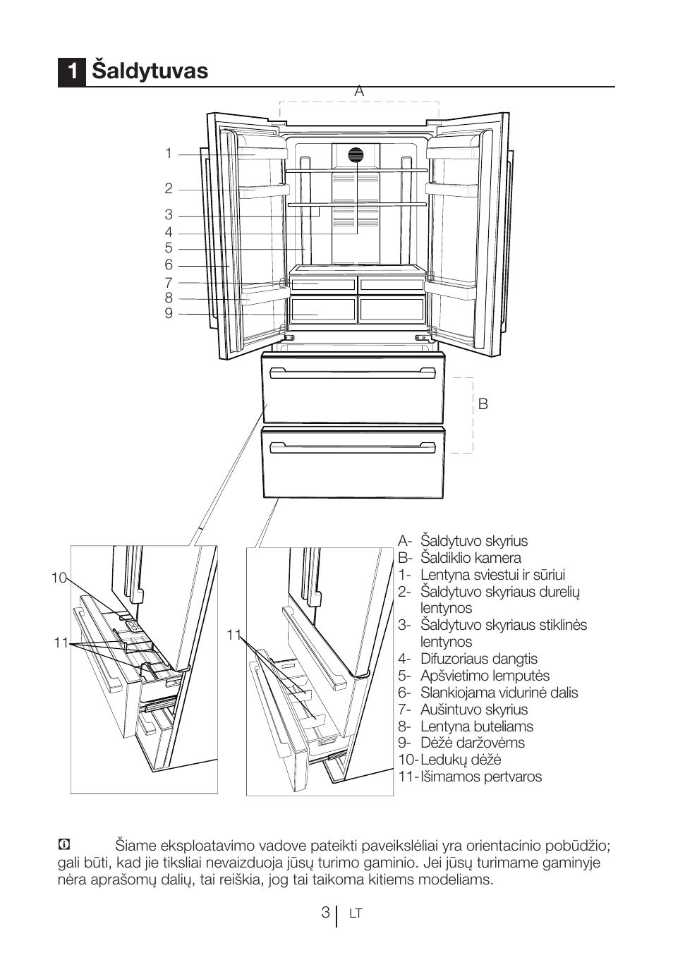 1šaldytuvas | Blomberg KFD 9950 X A+ User Manual | Page 276 / 372