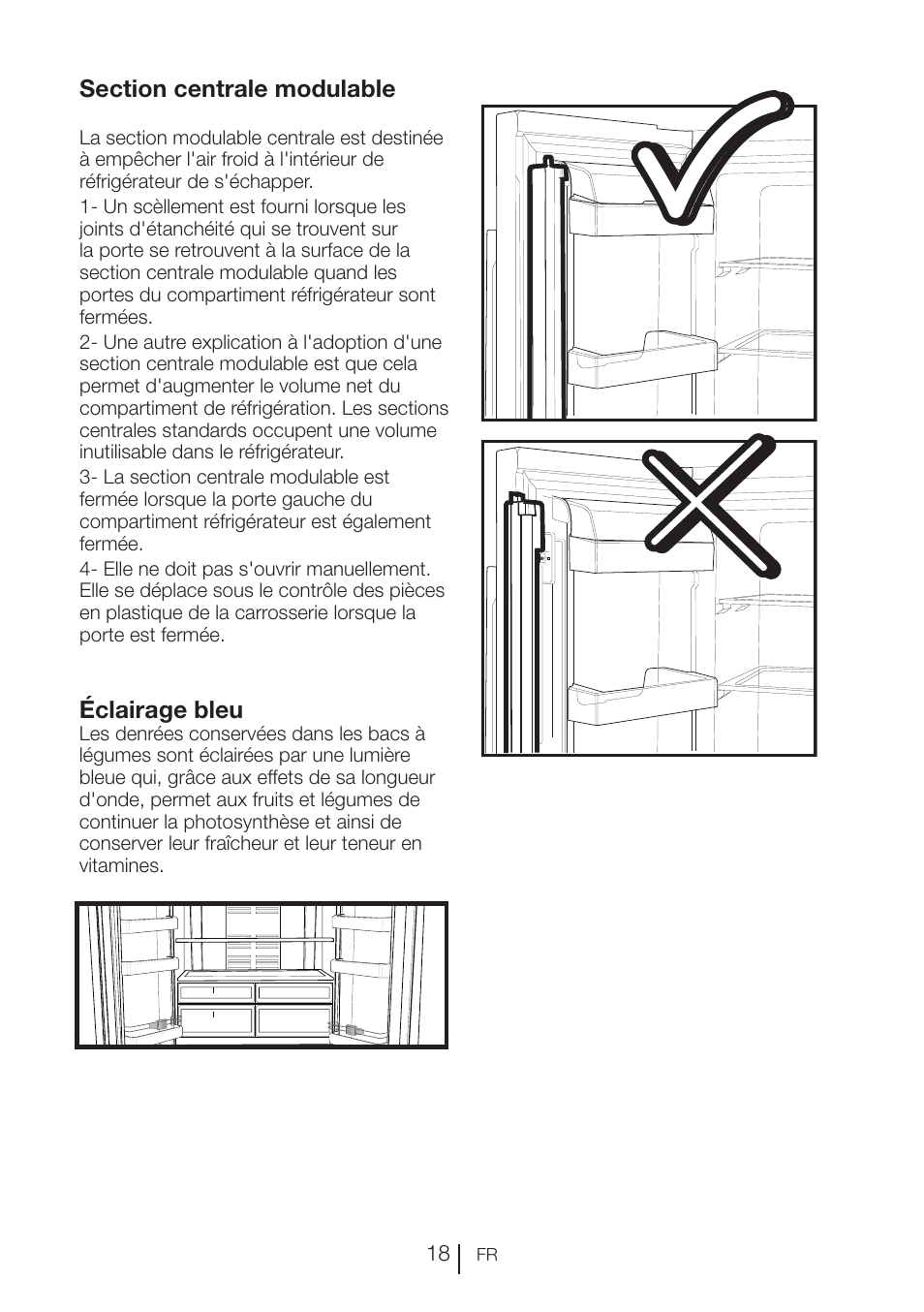 Éclairage bleu | Blomberg KFD 9950 X A+ User Manual | Page 69 / 372