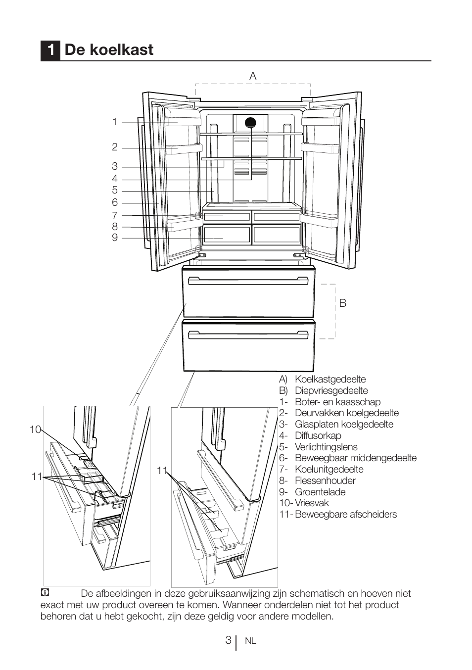 1de koelkast | Blomberg KFD 9950 X A+ User Manual | Page 79 / 372