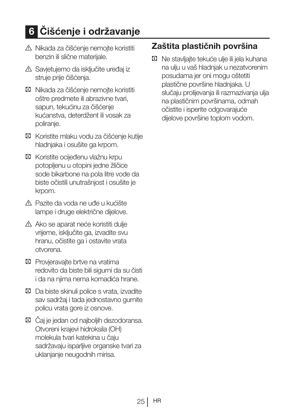 6čišćenje i održavanje, Zaštita plastičnih površina | Blomberg KWS 9220 X User Manual | Page 279 / 311
