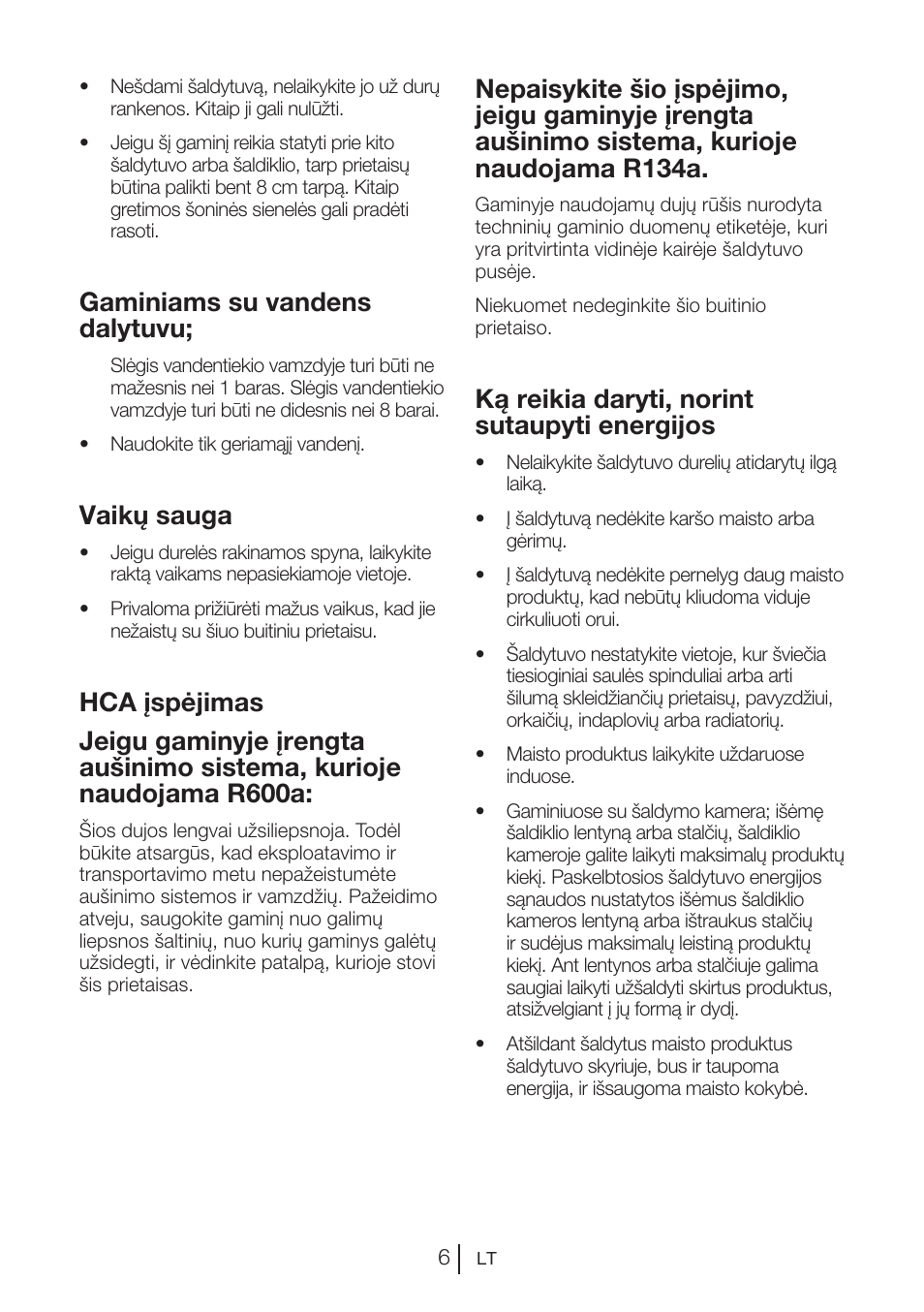 Gaminiams su vandens dalytuvu, Vaikų sauga, Ką reikia daryti, norint sutaupyti energijos | Blomberg KWS 9220 X User Manual | Page 91 / 311