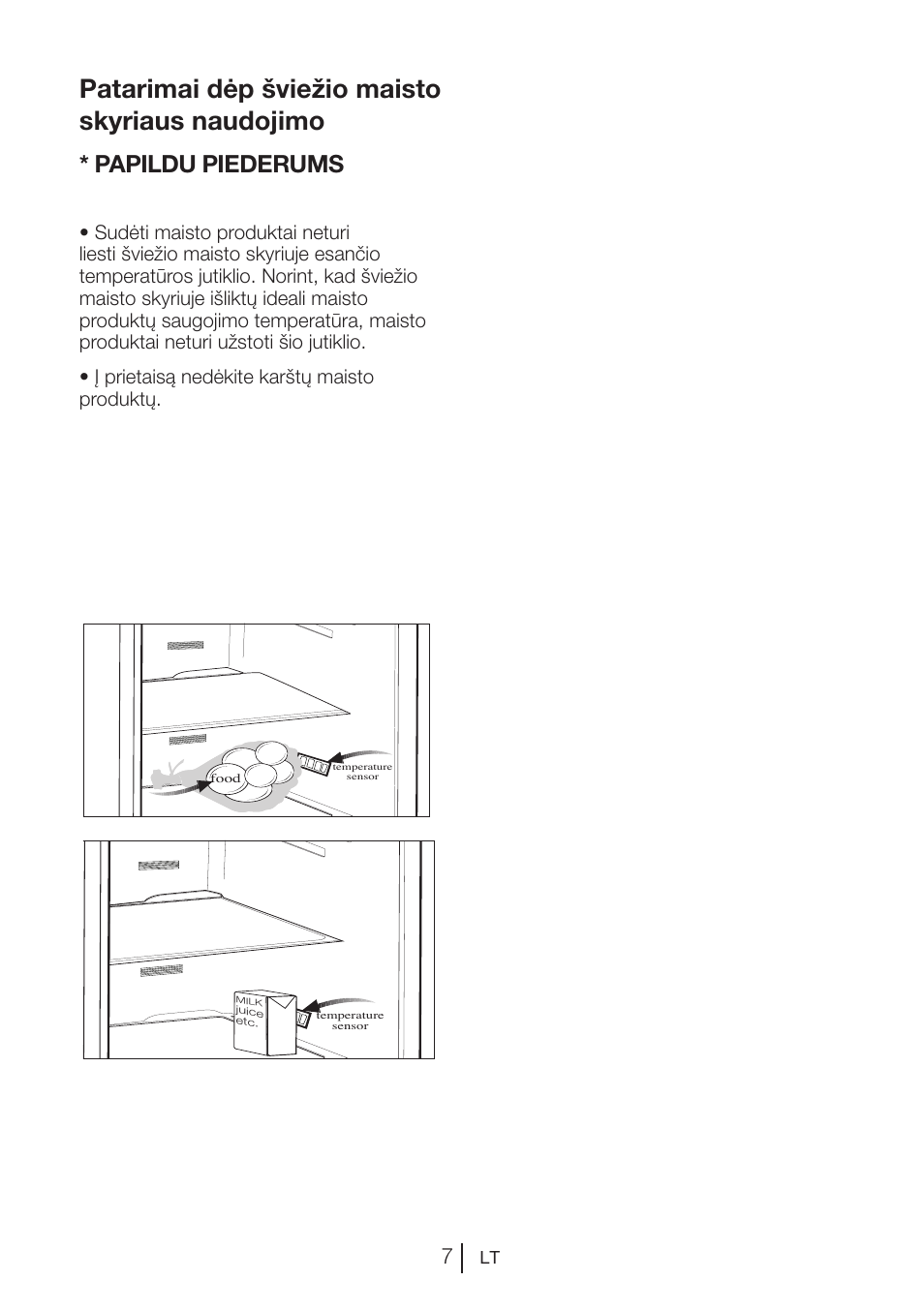 Patarimai dėp šviežio maisto skyriaus naudojimo, Papildu piederums | Blomberg KWS 9220 X User Manual | Page 92 / 311