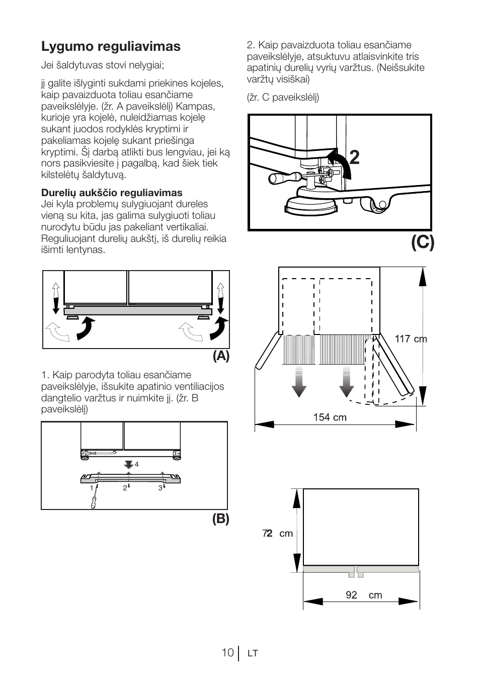 Lygumo reguliavimas, A) (b) | Blomberg KWS 9220 X User Manual | Page 95 / 311