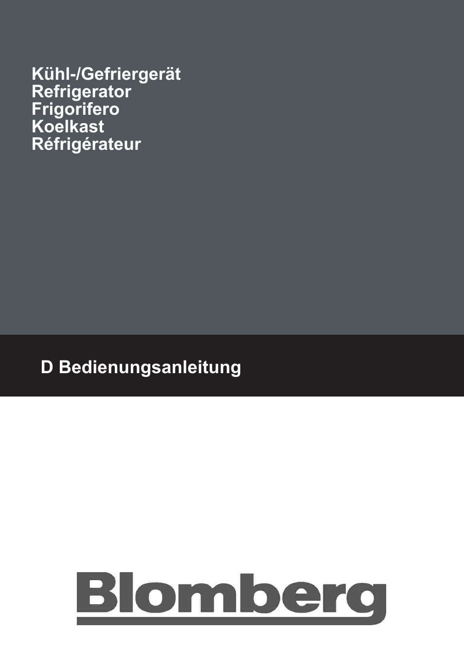 Blomberg WKWD 1500 X - 1 User Manual | 60 pages