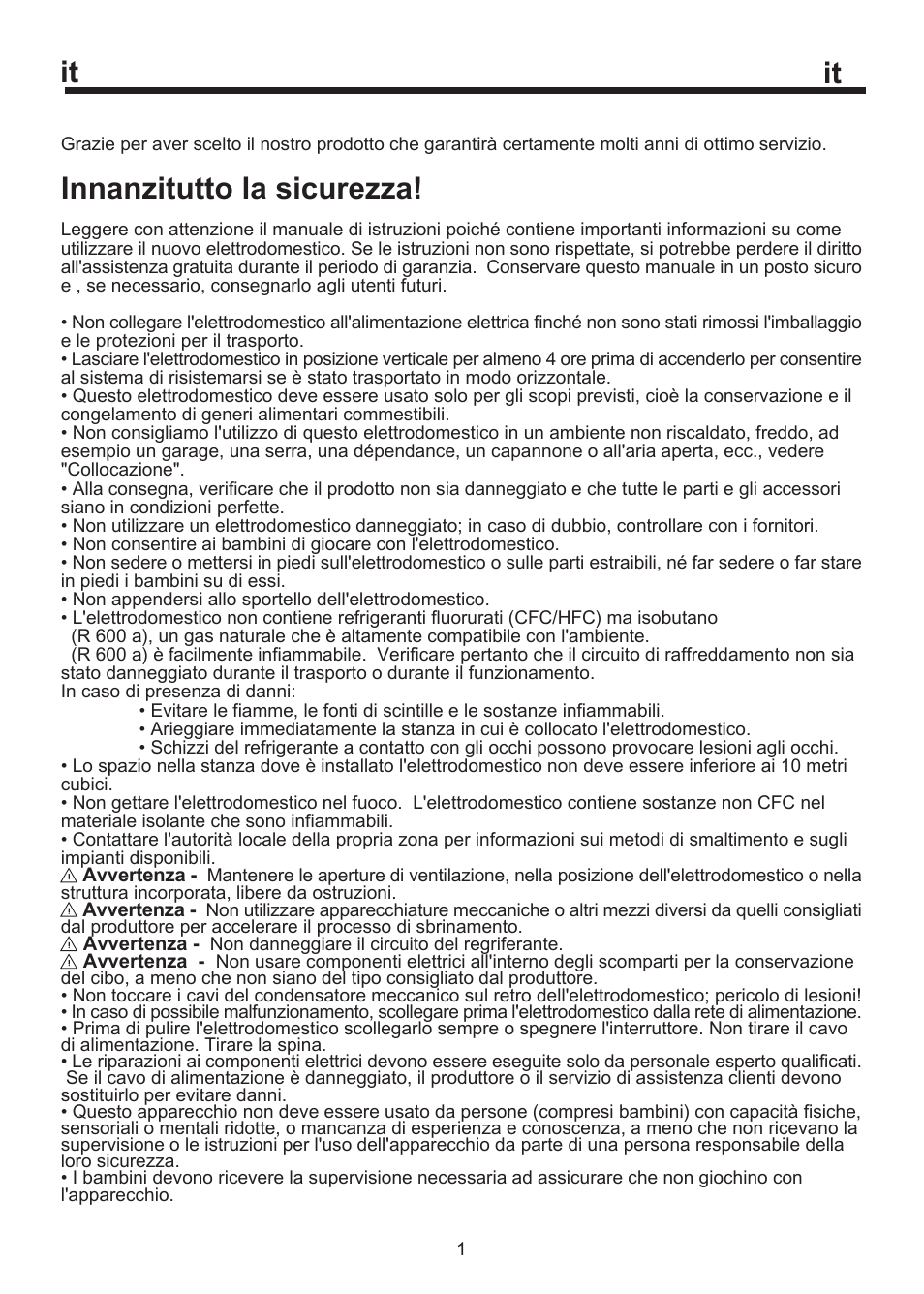 Innanzitutto la sicurezza | Blomberg WKWD 1500 X - 1 User Manual | Page 27 / 60