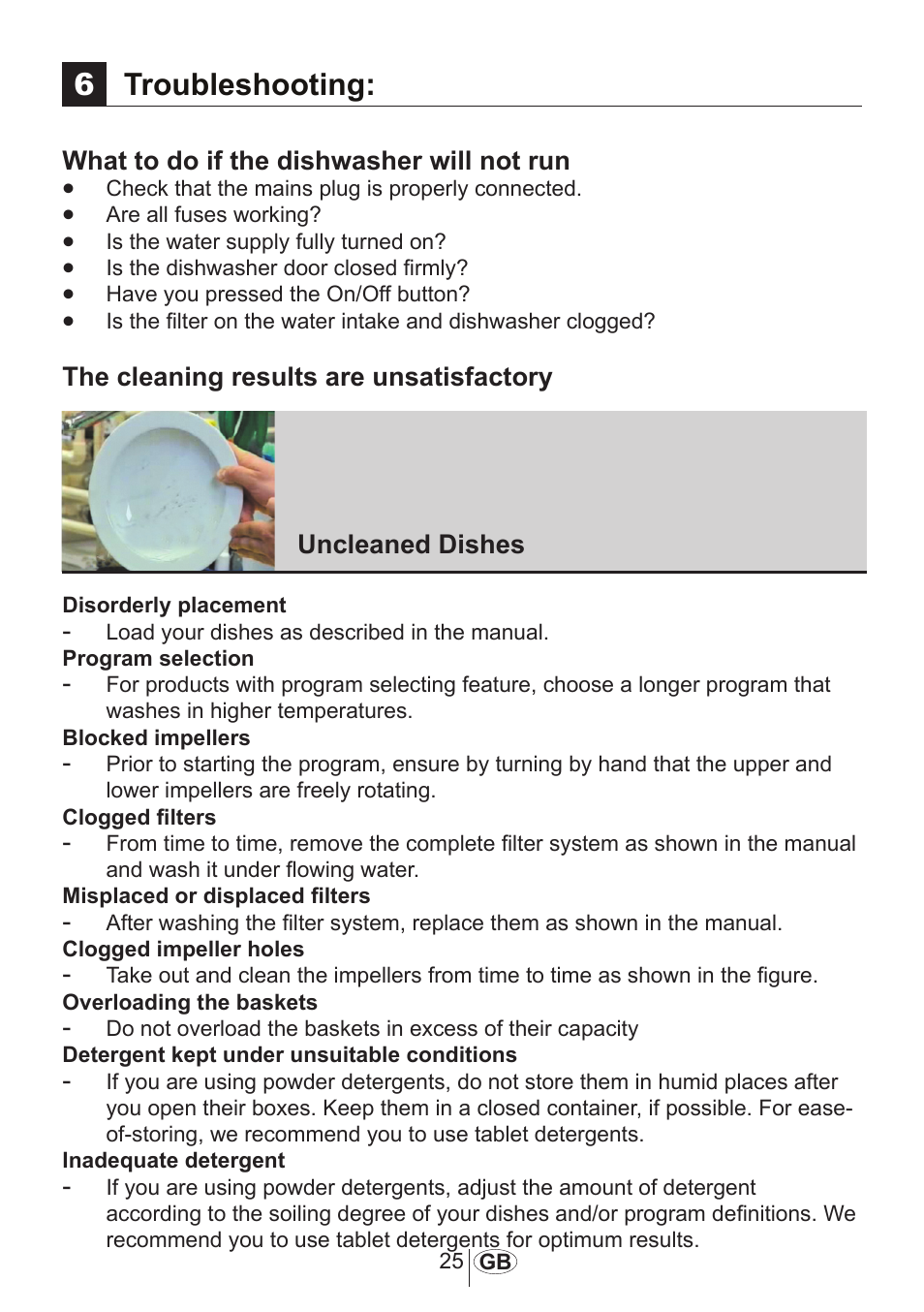 Troubleshooting | Blomberg GIN 9260 E User Manual | Page 26 / 33