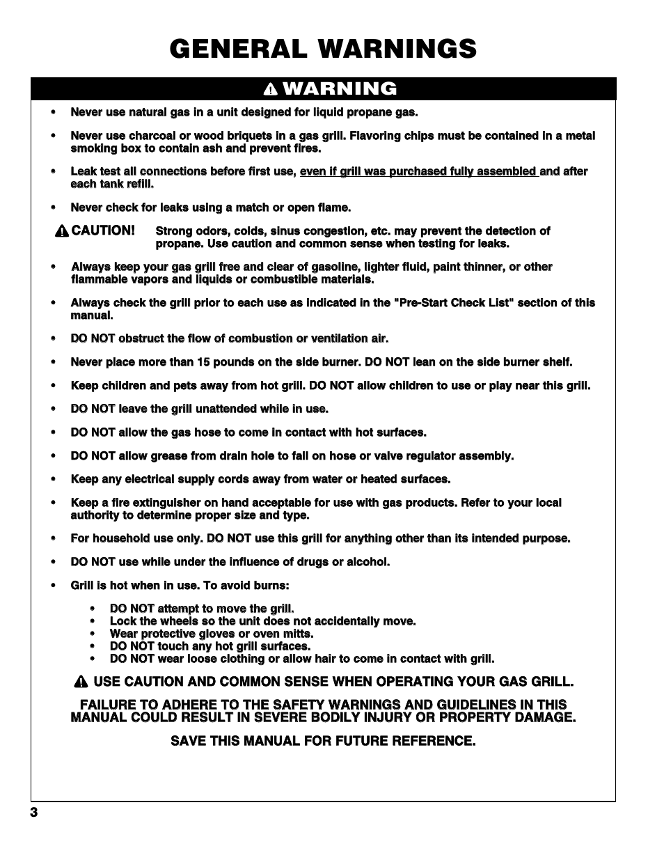 General warnings, Warning | Brinkmann Series 6419 User Manual | Page 4 / 64