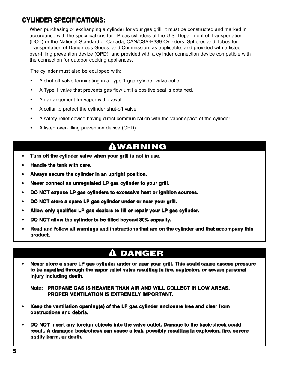 Warning danger | Brinkmann Series 6419 User Manual | Page 6 / 64