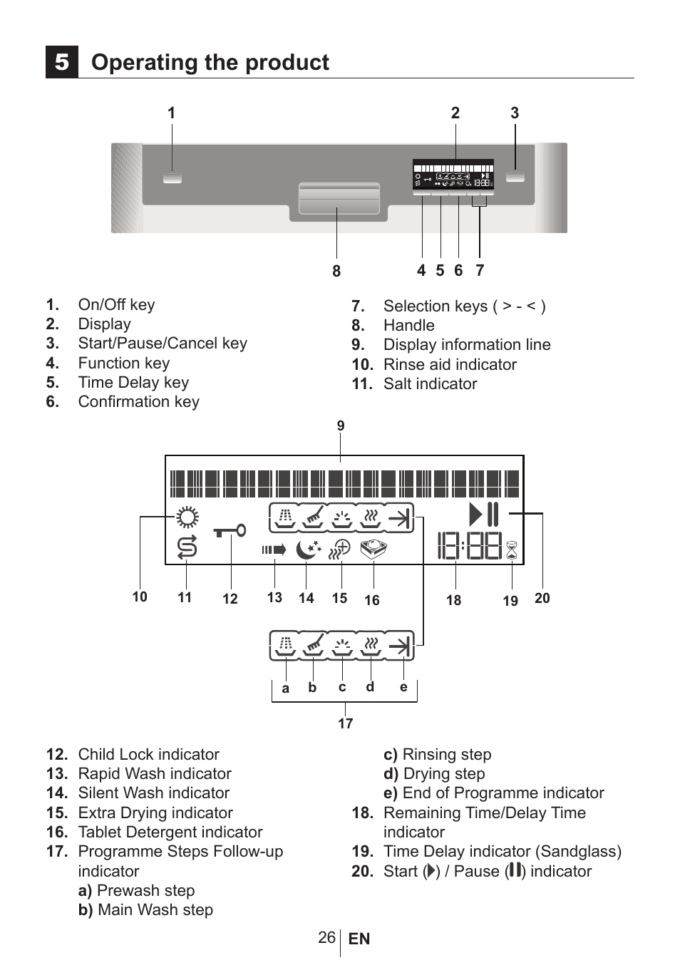 5operating the product | Blomberg GSN 9583 XB630 User Manual | Page 27 / 47