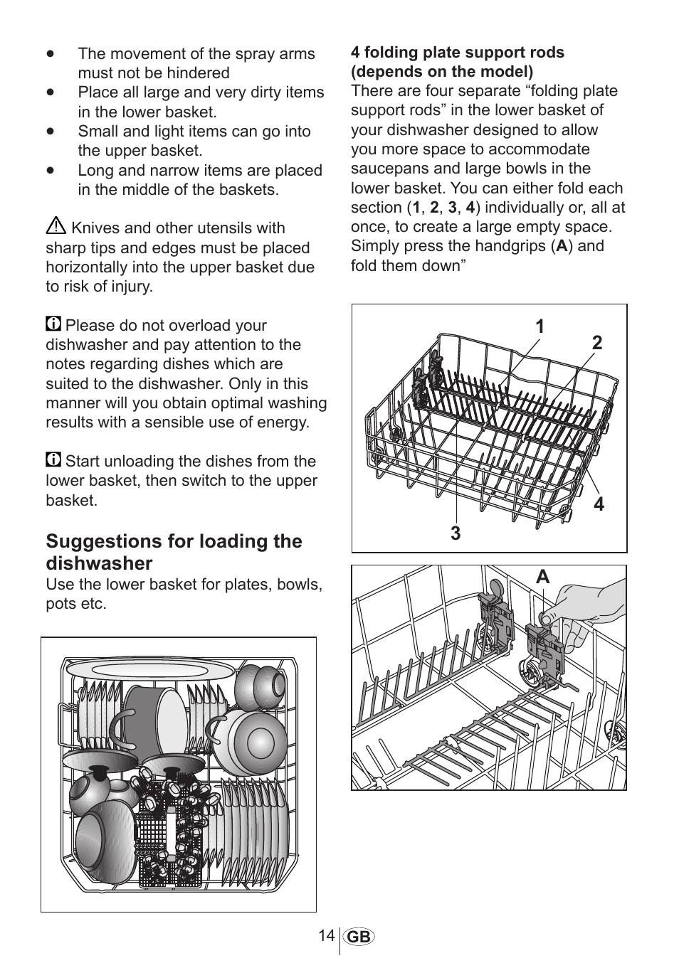 Suggestions for loading the dishwasher | Blomberg GSN 9583 A630 User Manual | Page 15 / 45