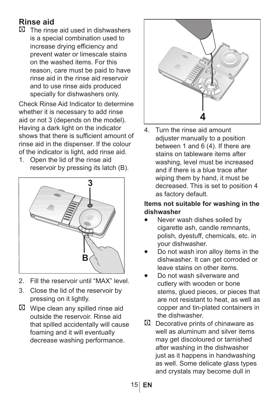 Rinse aid c | Blomberg GSN 9580 A User Manual | Page 16 / 46