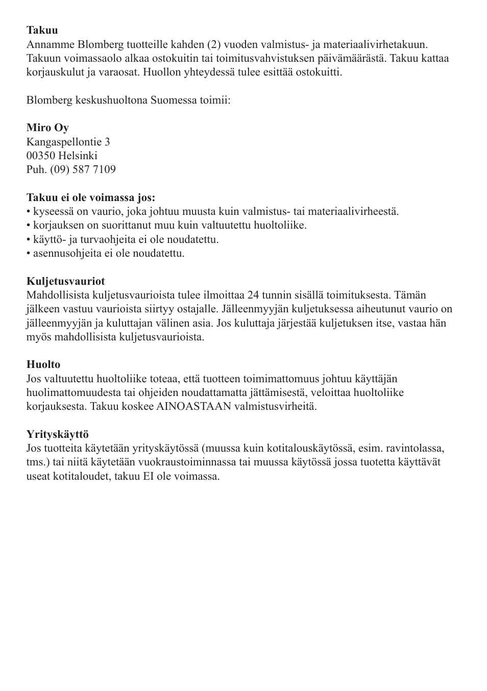 Blomberg TKF 8451 SGC 30 User Manual | Page 48 / 48