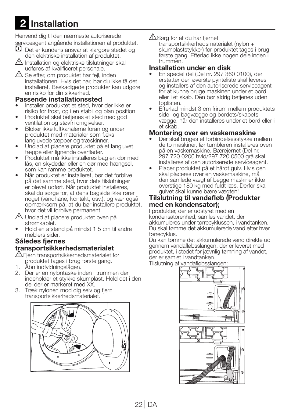 Installation | Blomberg TKF 7231 User Manual | Page 22 / 52