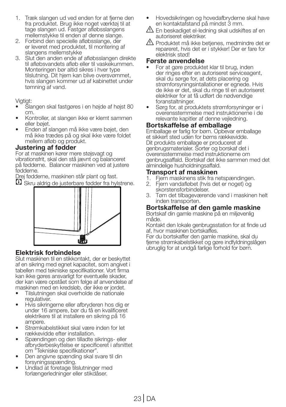 Blomberg TKF 7231 User Manual | Page 23 / 52