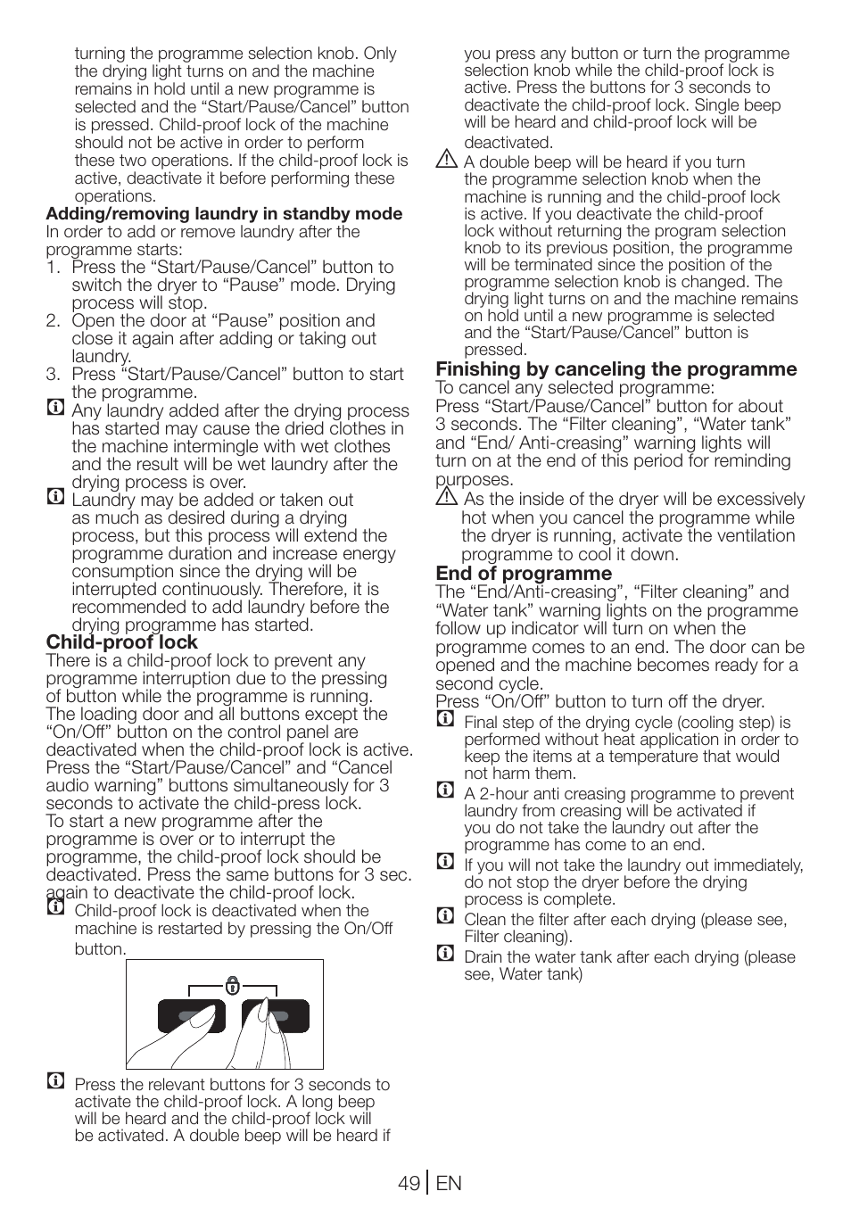 Blomberg TKF 7231 User Manual | Page 49 / 52