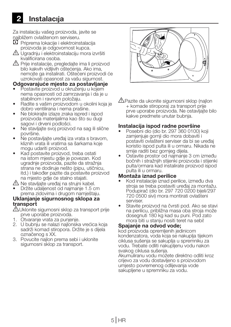 Instalacıja | Blomberg TKF 7231 User Manual | Page 5 / 52