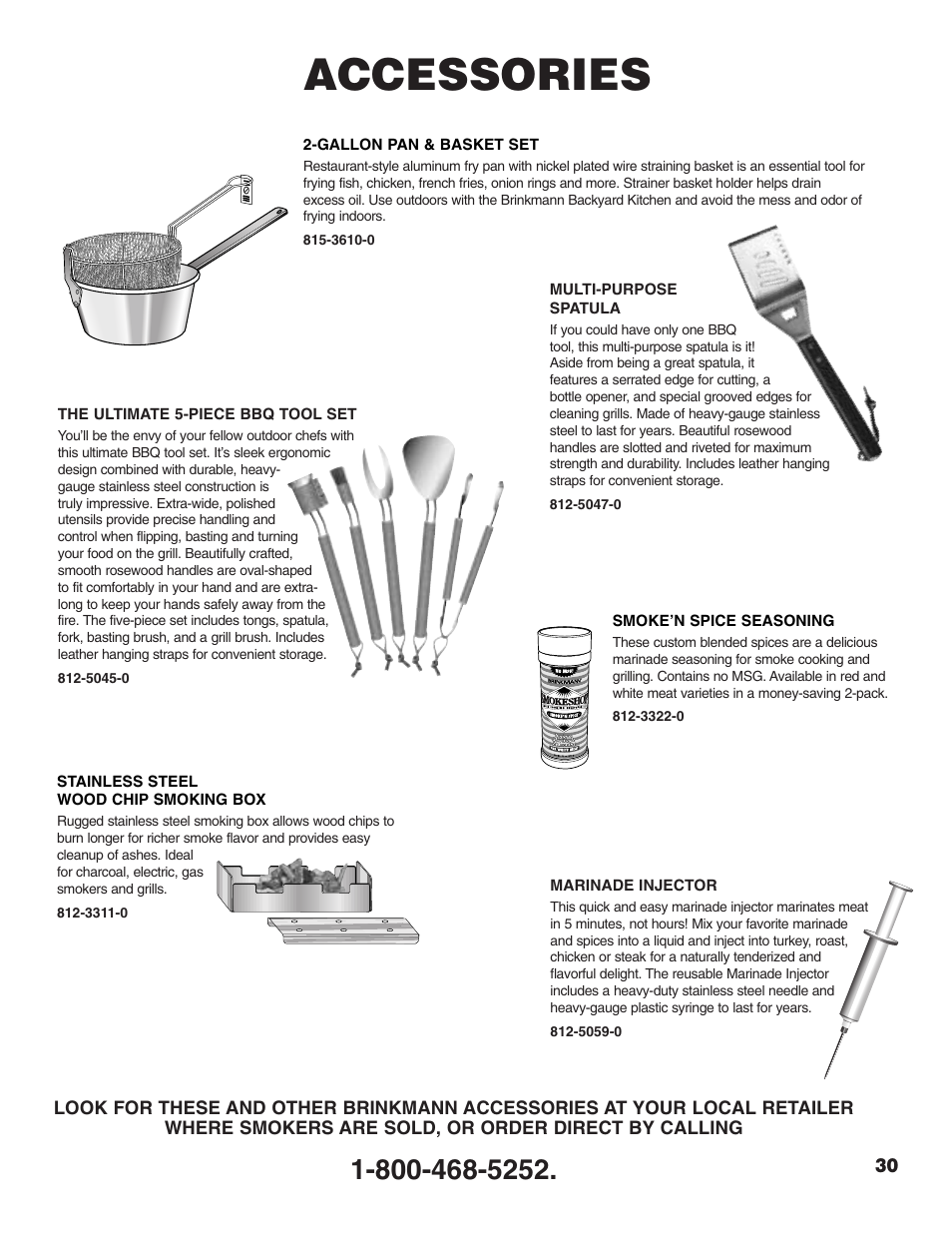 Accessories | Brinkmann 2500 User Manual | Page 31 / 32