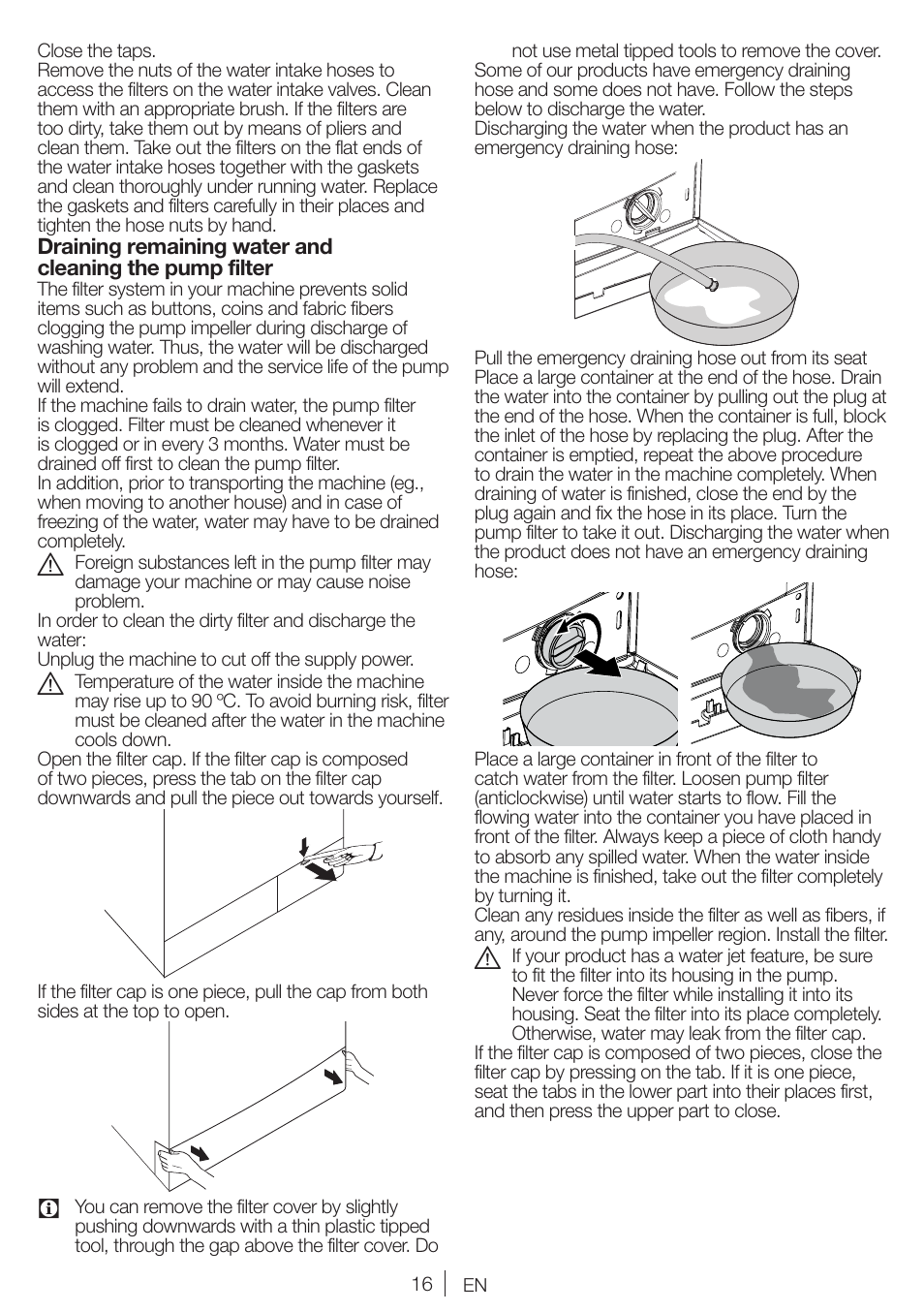 Blomberg WMI 7462 WE20 User Manual | Page 16 / 76