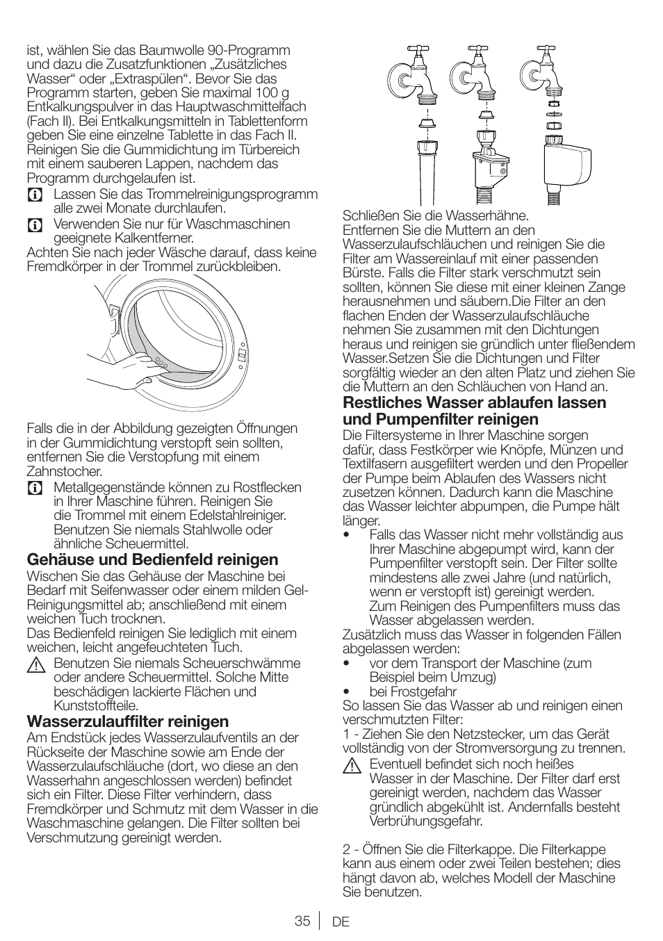 Blomberg WMI 7462 WE20 User Manual | Page 35 / 76