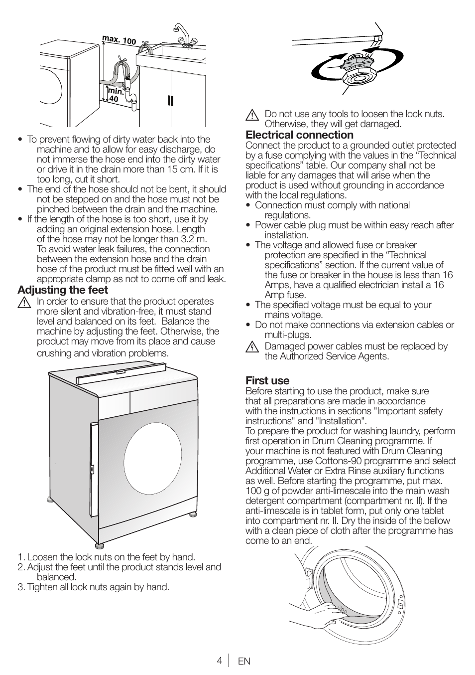 Blomberg WMI 7462 WE20 User Manual | Page 4 / 76