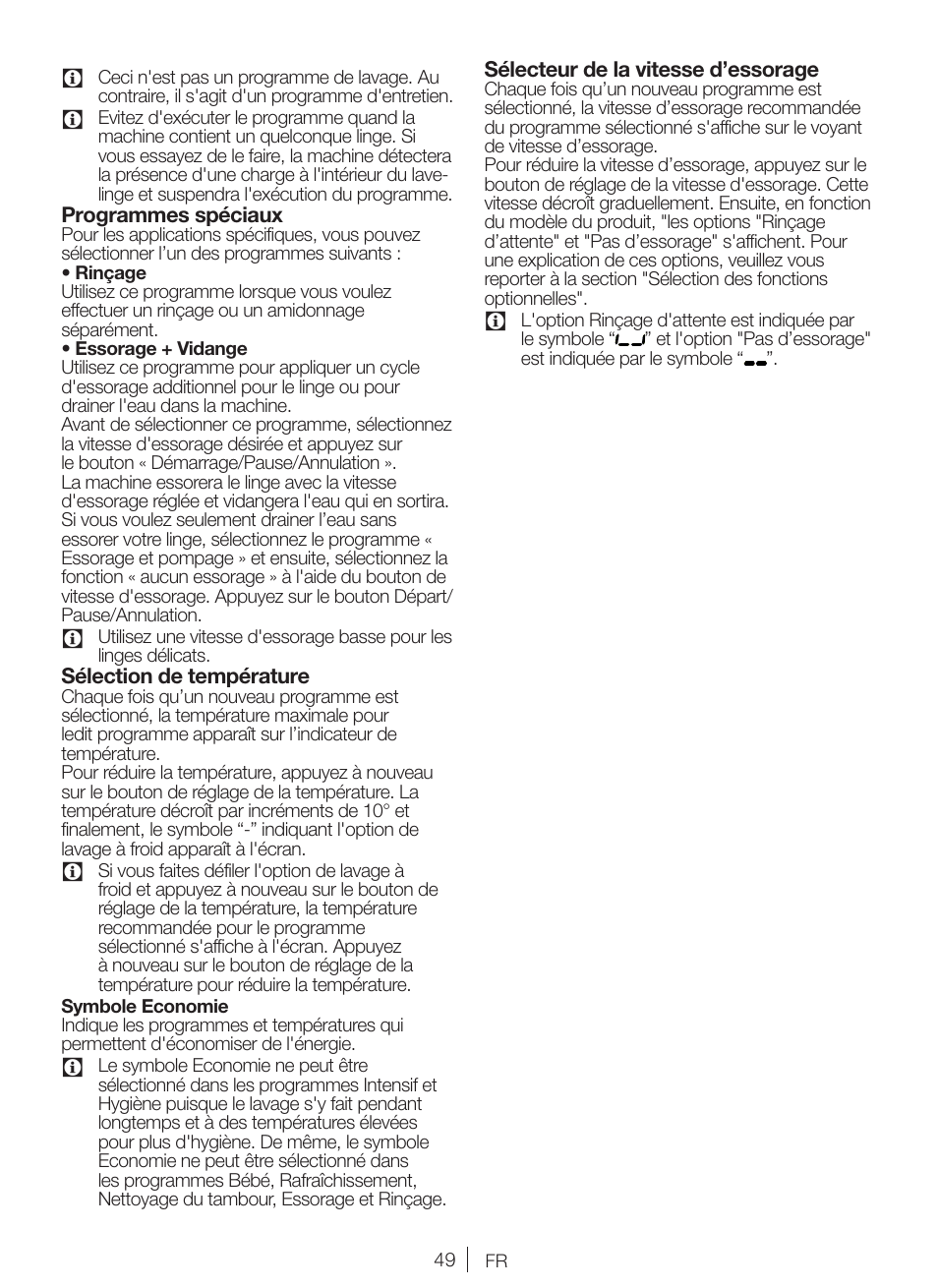 Blomberg WMI 7462 WE20 User Manual | Page 49 / 76