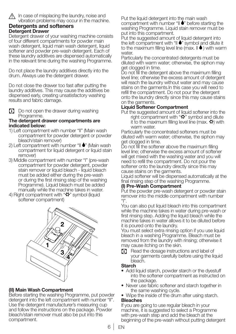 Blomberg WMI 7462 WE20 User Manual | Page 6 / 76