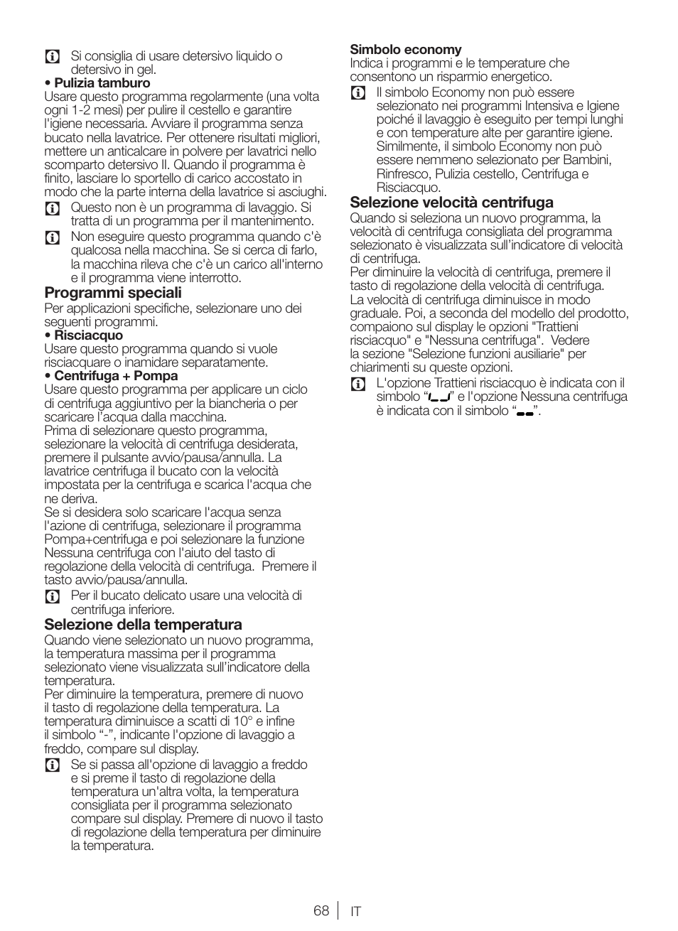 Blomberg WMI 7462 WE20 User Manual | Page 68 / 76