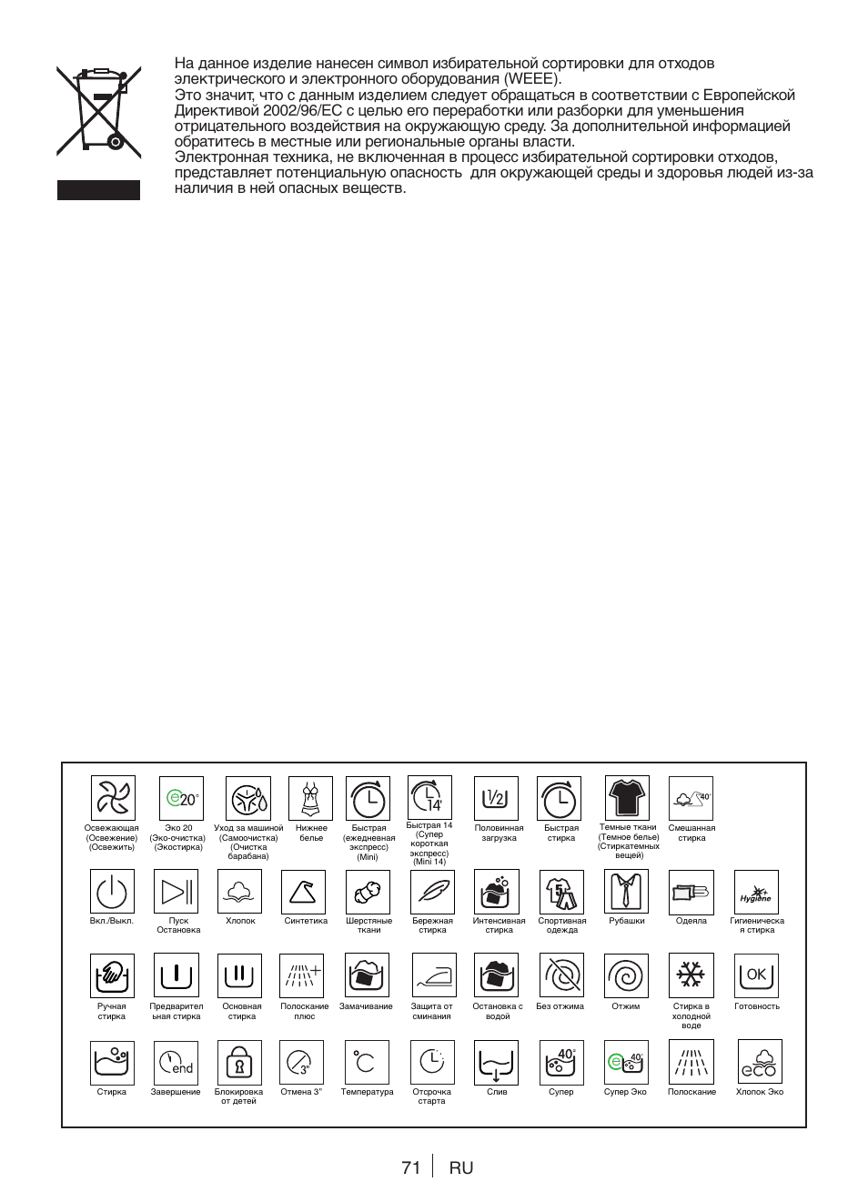 Blomberg WNF 5441 AE20 User Manual | Page 71 / 72