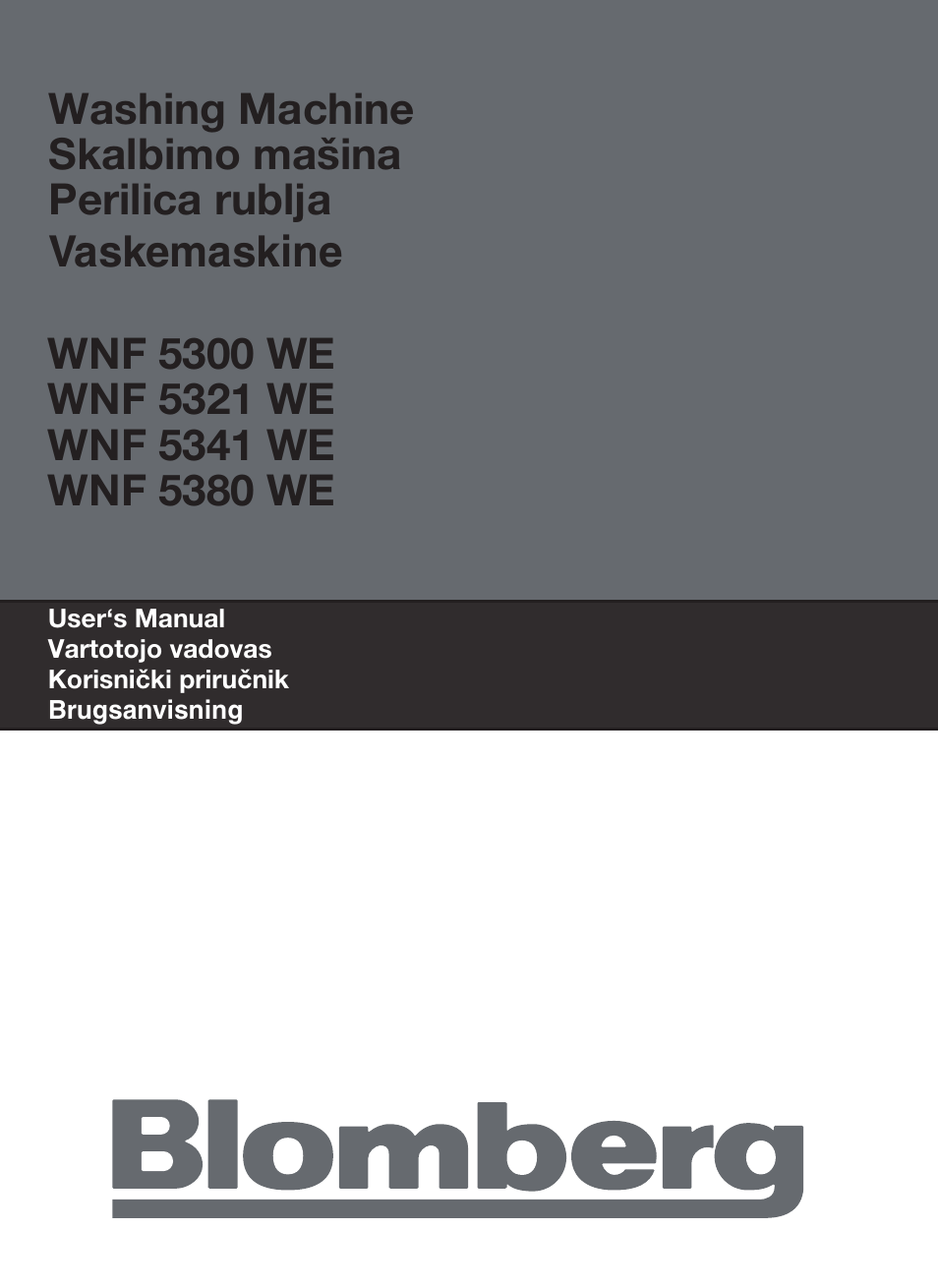 Blomberg WNF 5380 WE User Manual | 68 pages