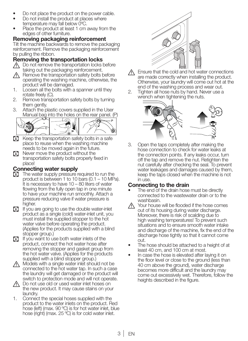 Blomberg WNF 5380 WE User Manual | Page 3 / 68