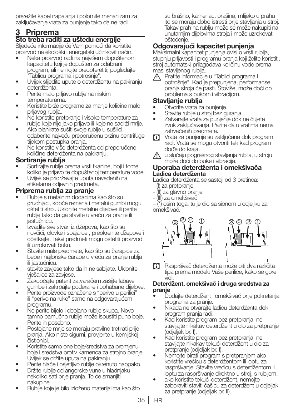 3 priprema | Blomberg WNF 5380 WE User Manual | Page 38 / 68