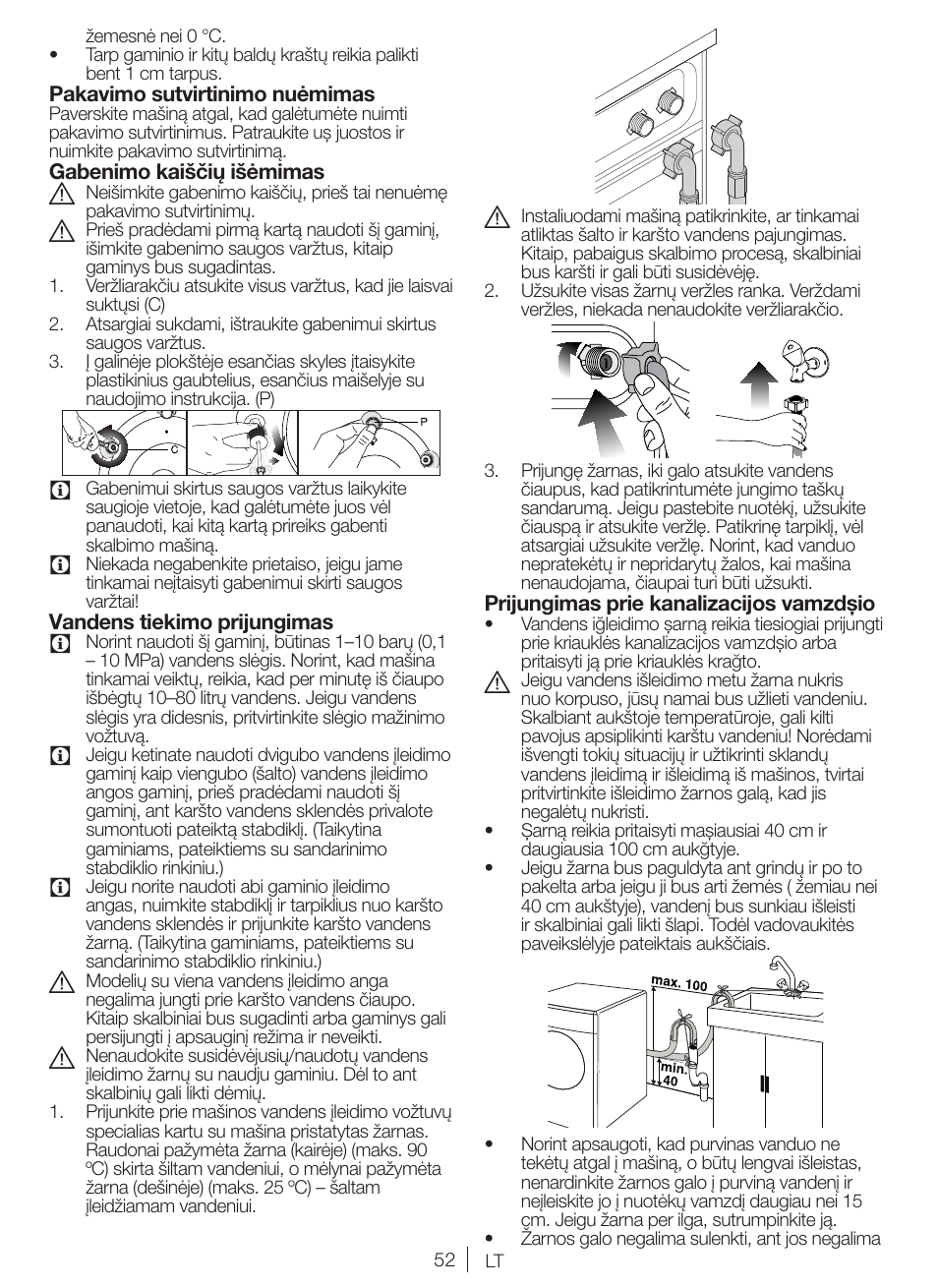 Blomberg WNF 5380 WE User Manual | Page 52 / 68
