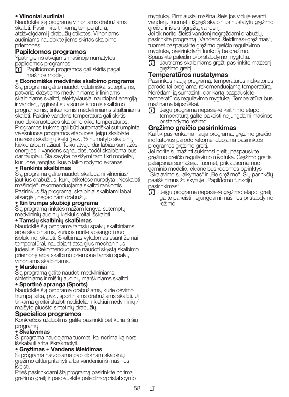 Blomberg WNF 5380 WE User Manual | Page 58 / 68