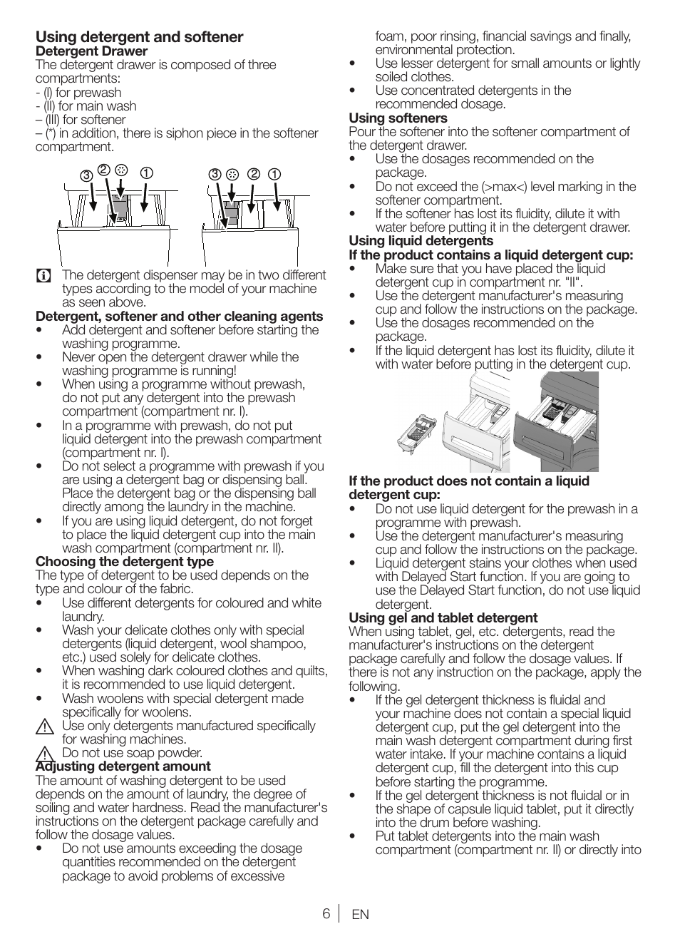 Blomberg WNF 5380 WE User Manual | Page 6 / 68