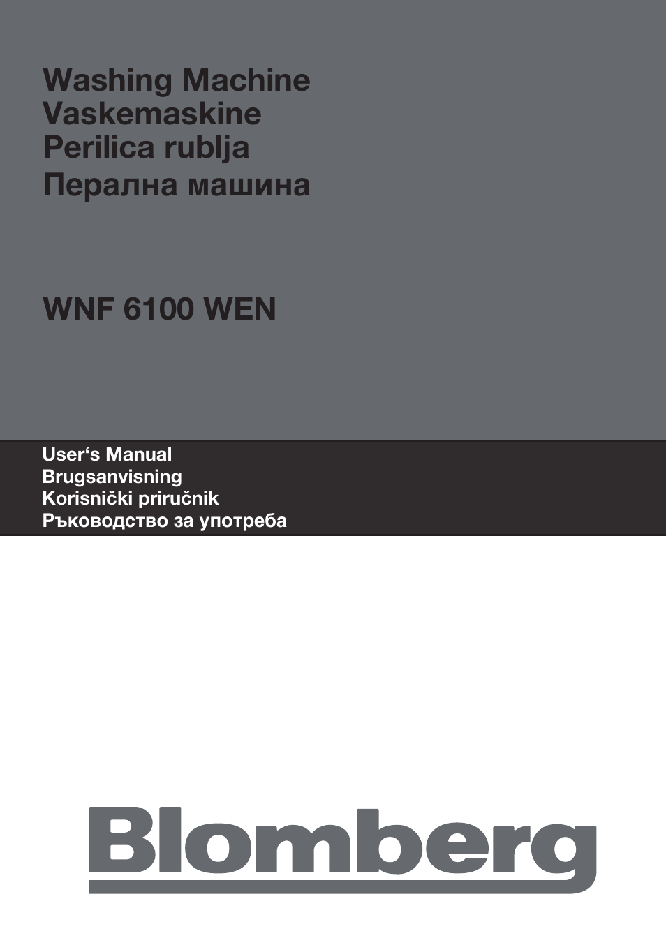 Blomberg WNF 6100 WEN User Manual | 63 pages