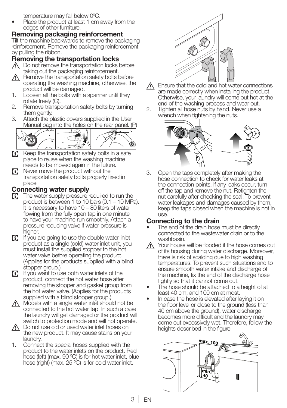 Blomberg WNF 6100 WEN User Manual | Page 3 / 63