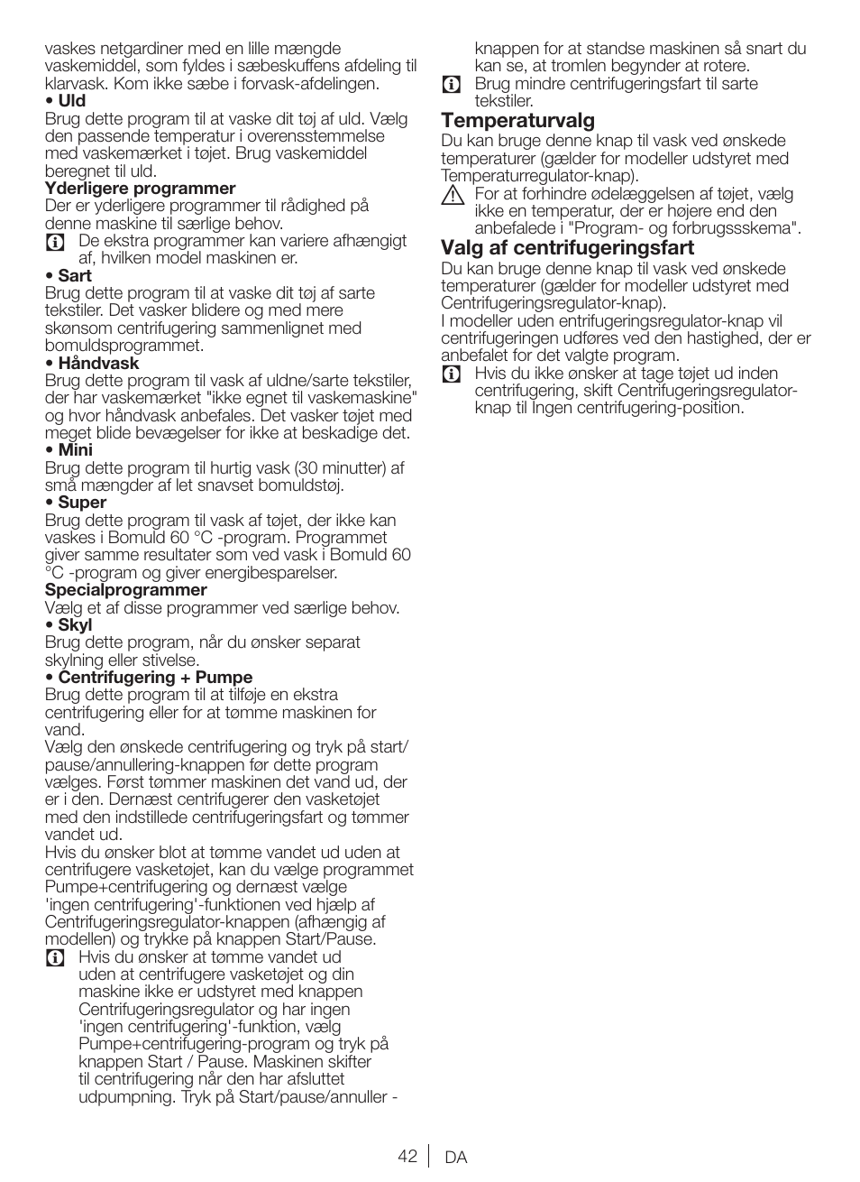 Blomberg WNF 6100 WEN User Manual | Page 42 / 63