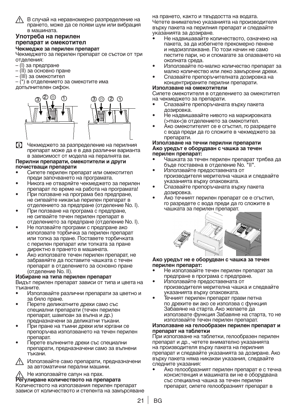 Blomberg WNF 5180 WE User Manual | Page 21 / 62