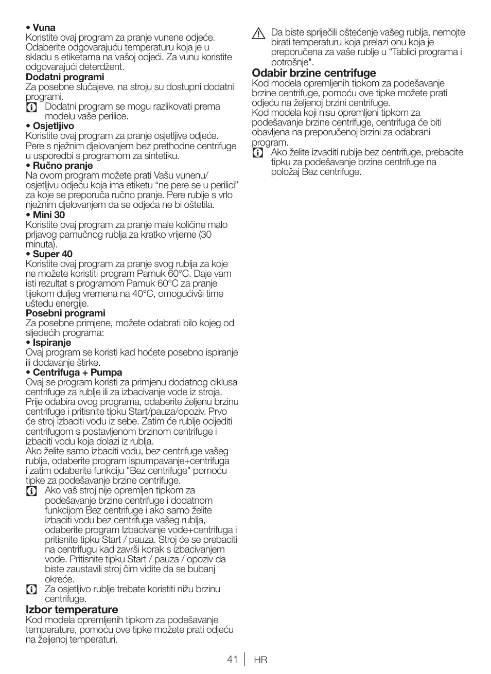 Blomberg WNF 5180 WE User Manual | Page 41 / 62