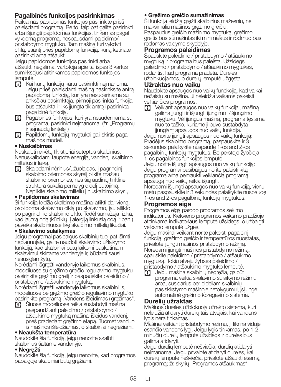 Blomberg WNF 5180 WE User Manual | Page 58 / 62