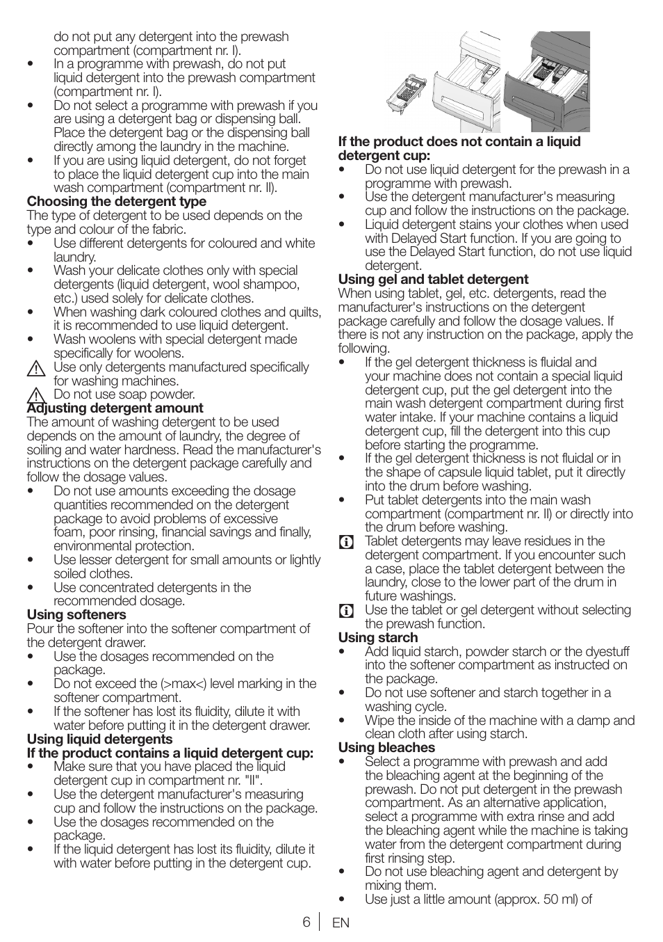 Blomberg WNF 5180 WE User Manual | Page 6 / 62