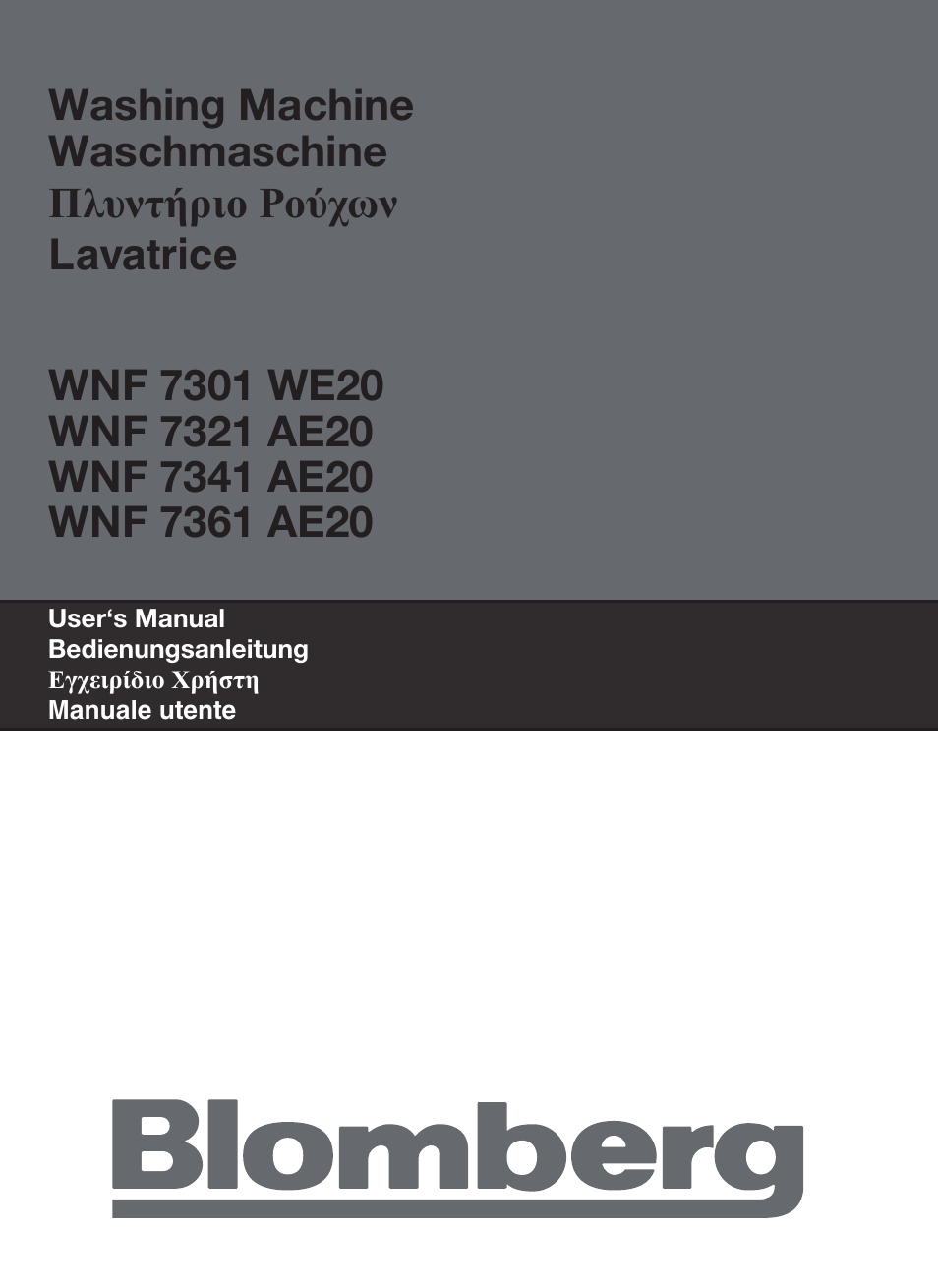 Blomberg WNF 7361 AE20 User Manual | 68 pages