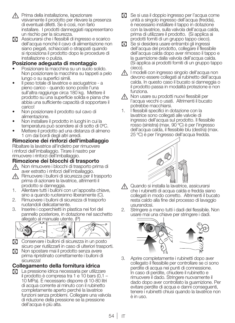 Blomberg WNF 7361 AE20 User Manual | Page 54 / 68