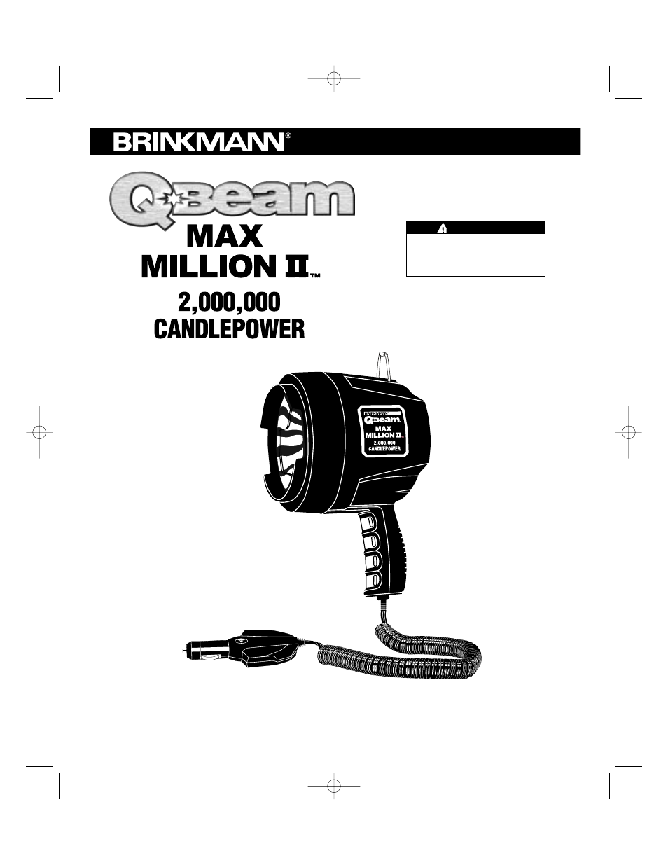 Brinkmann MaxMillion II User Manual | 6 pages