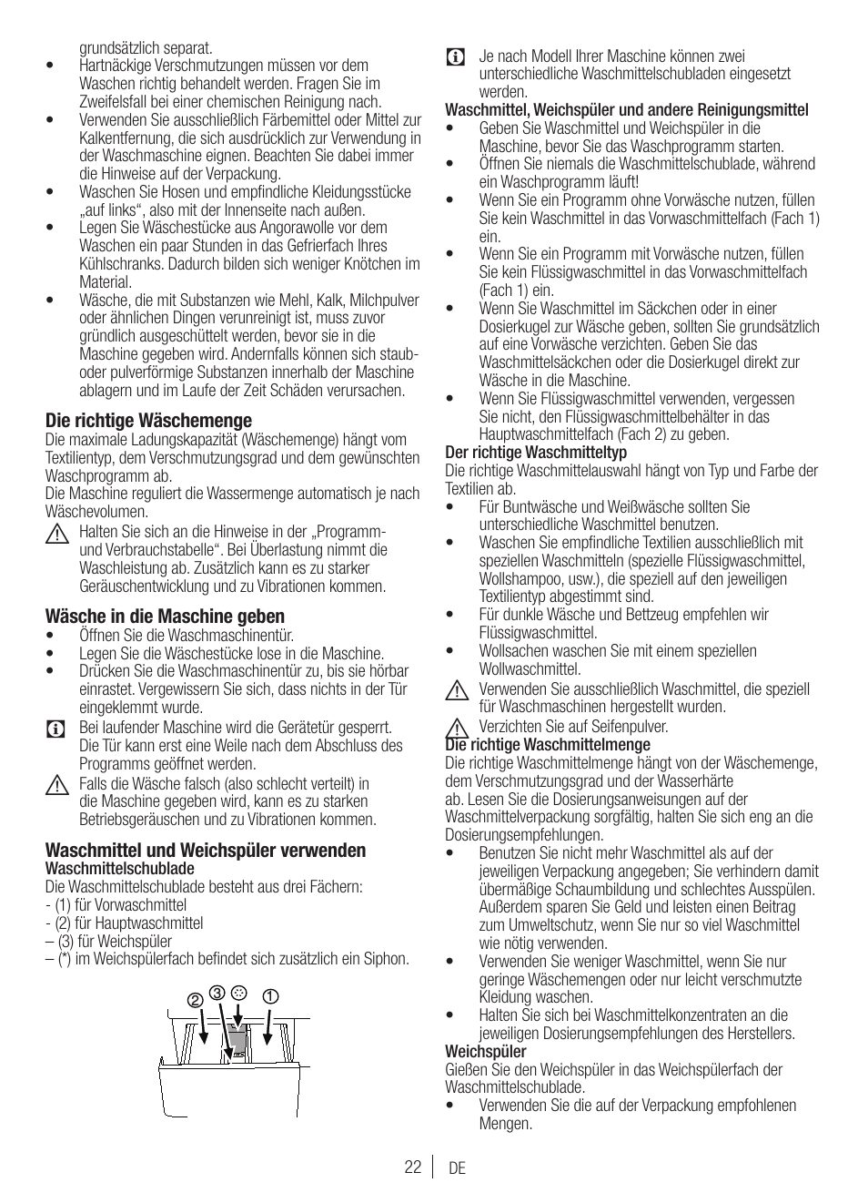 Blomberg WNF 7300 WE20 User Manual | Page 22 / 68