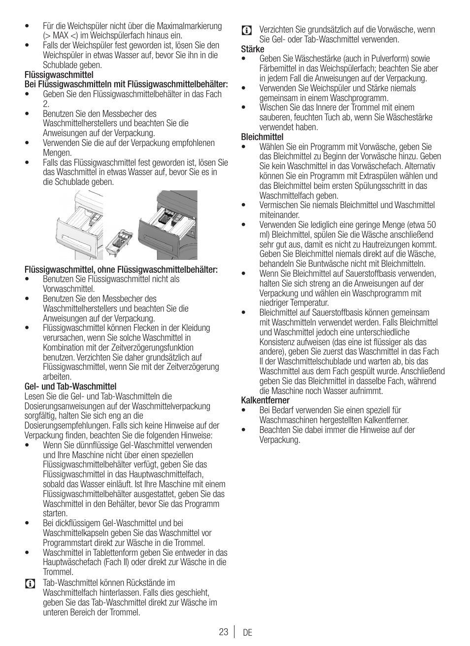 Blomberg WNF 7300 WE20 User Manual | Page 23 / 68