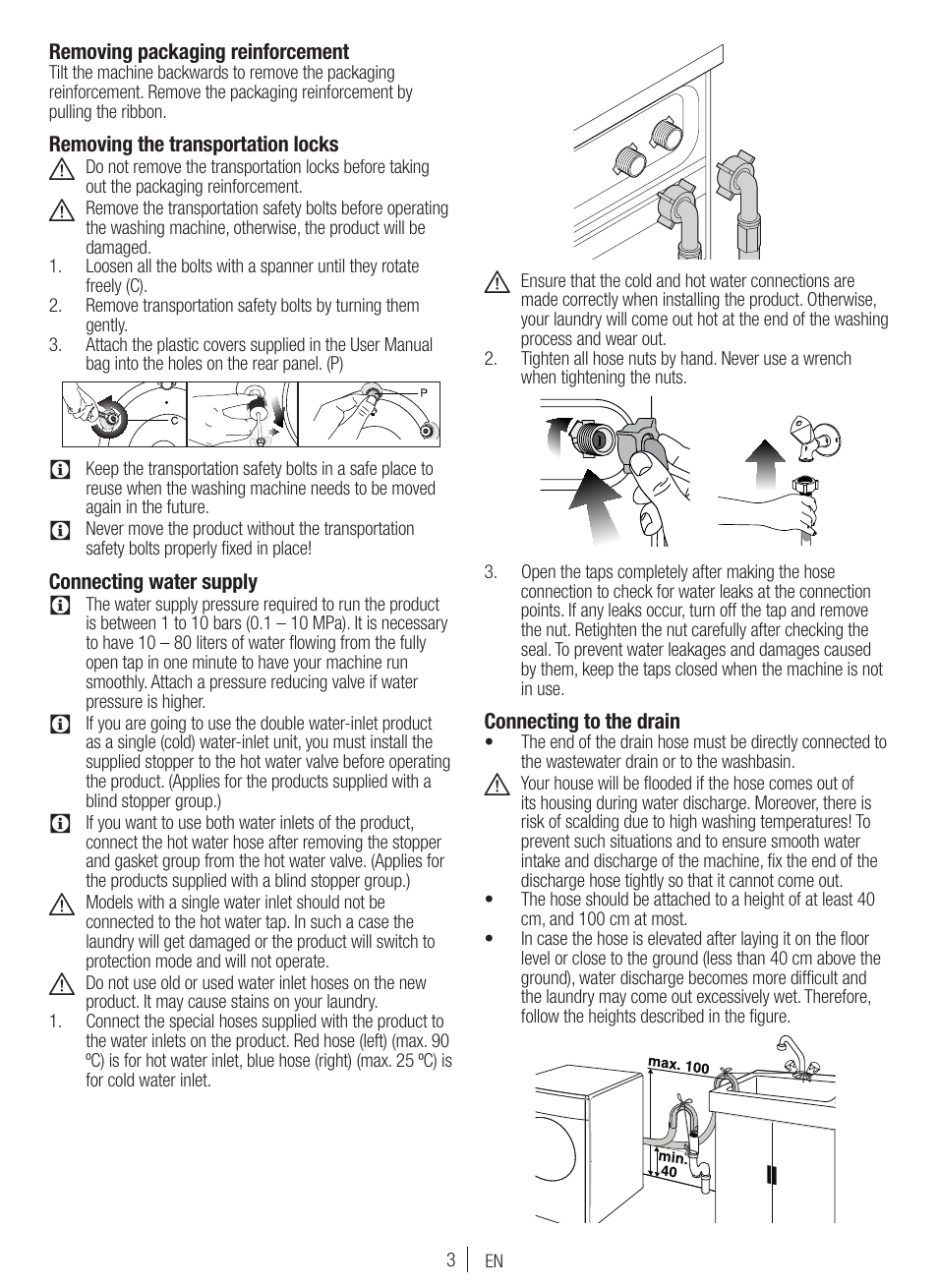 Blomberg WNF 7300 WE20 User Manual | Page 3 / 68