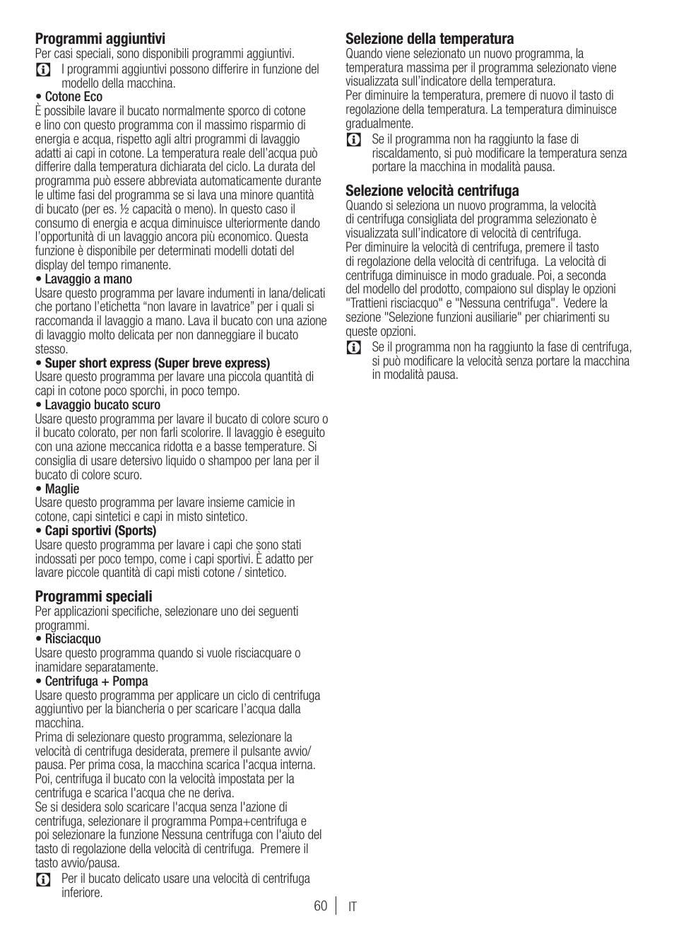 Blomberg WNF 7300 WE20 User Manual | Page 60 / 68